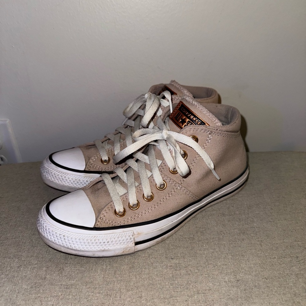 Mauve Converse Mid-Top Madison Shoes - Picture 2 of 3